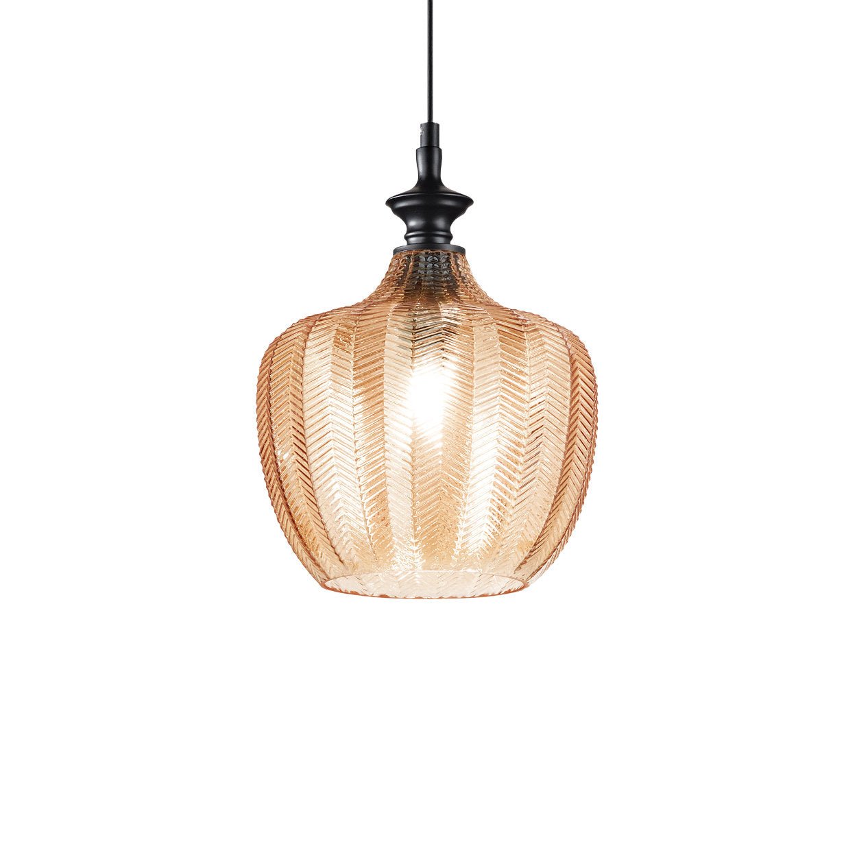 Ideal Lux Lord SP1 Glass Pendant Light - uBaaHaus
