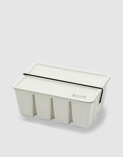 Pulp Storage Box | By Midori Stationery Notable Design White 
