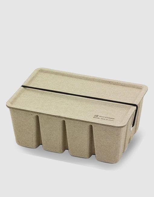 Pulp Storage Box | By Midori Stationery Notable Design Beige 