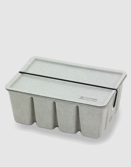 Pulp Storage Box | By Midori Stationery Notable Design Grey 